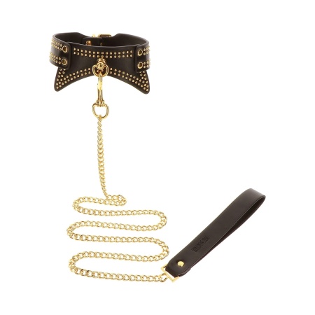 Studded Collar and Leash Black - 6