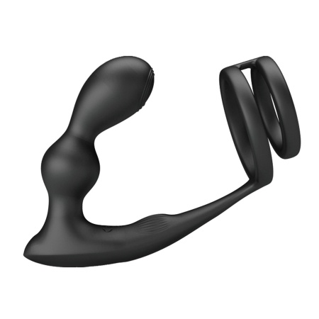 Penis Sleeve VI z wibrującą wkładką analną - 13,5 cm - 4