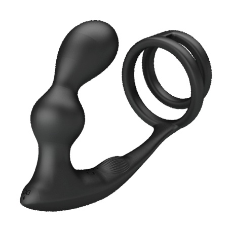 Penis Sleeve VI z wibrującą wkładką analną - 13,5 cm - 5