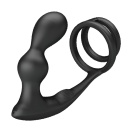 Penis Sleeve VI z wibrującą wkładką analną - 13,5 cm - 5