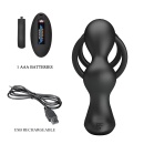 Penis Sleeve VI z wibrującą wkładką analną - 13,5 cm - 8