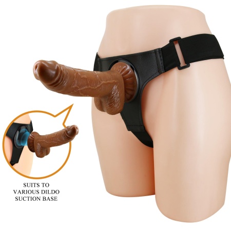 Uprząż Strap-On Micheal z realistycznym dildo o długości 20 cm - 2