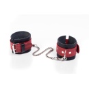 Kajdanki- Cuffs Crazy Horse Red, Small - 1