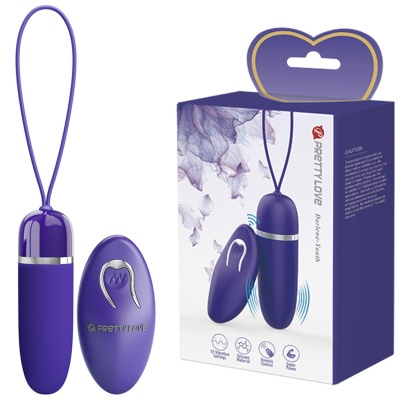 Wibracyjne jajko Pretty Love Darlene Youth z bezprzewodowym pilotem, 8,5 cm - 1