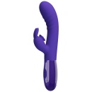 Wibrator dwustymulacyjny Cerberus Youth - 30 funkcji wibracji i lizania (18 cm) - 5