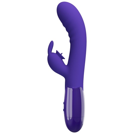 Wibrator dwustymulacyjny Cerberus Youth - 30 funkcji wibracji i lizania (18 cm) - 6