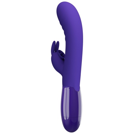 Wibrator dwustymulacyjny Cerberus Youth - 30 funkcji wibracji i lizania (18 cm) - 7
