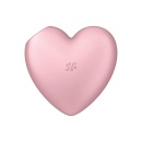 Cutie Heart (Light Red) - stymulator łechtaczki z technologią Air Pulse i wibracją, 8,4 × 7,8 cm - 7