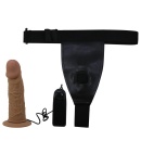 Dildo strap-on Draven z regulowaną uprzężą, 17,3 cm - 3