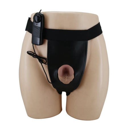 Dildo strap-on Draven z regulowaną uprzężą, 17,3 cm - 4