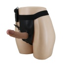 Dildo strap-on Draven z regulowaną uprzężą, 17,3 cm - 5