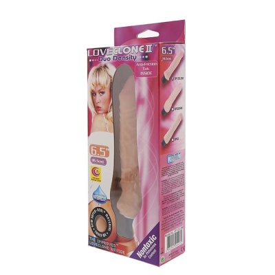 Wibrator realistyczny LOVECLONE II 6.5 Duo Density - multispeed, wodoodporny, 16,5 cm, śr. 3,5-3,9 cm - 1