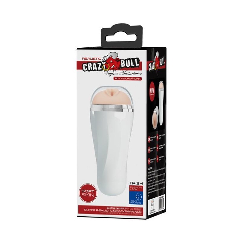 Masturbator ręczny Trish z anatomicznym wkładem Superskin 18,5 cm - 1