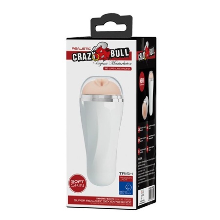 Masturbator ręczny Trish z anatomicznym wkładem Superskin 18,5 cm - 1