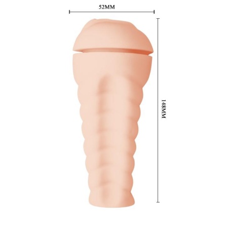 Masturbator ręczny Trish z anatomicznym wkładem Superskin 18,5 cm - 8