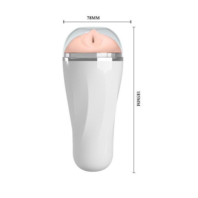 Masturbator ręczny Trish z anatomicznym wkładem Superskin 18,5 cm - 9
