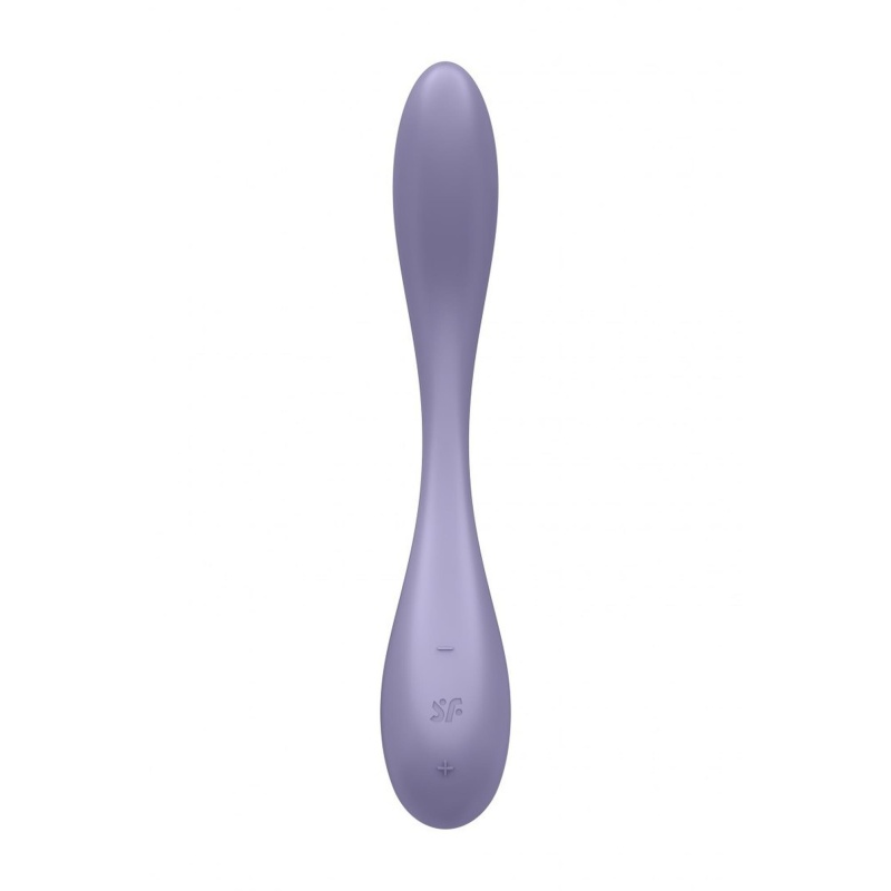 Satisfyer G-Spot Flex 5+ Lilac - elastyczny wibrator do stymulacji punktu G z regulacją kąta, sterowaniem aplikacją, długość 19, - 5