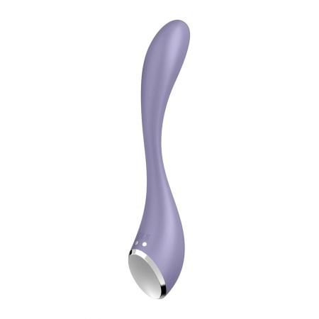Satisfyer G-Spot Flex 5+ Lilac - elastyczny wibrator do stymulacji punktu G z regulacją kąta, sterowaniem aplikacją, długość 19, - 7