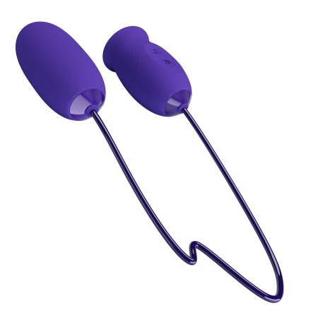 Wibrator Daisy Youth z wibracją i lizaniem, 7,3 cm - 3