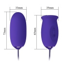 Wibrator Daisy Youth z wibracją i lizaniem, 7,3 cm - 5