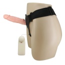 Strap-on Jessica z wibracją i bumperem łechtaczkowym, 17 cm - 5