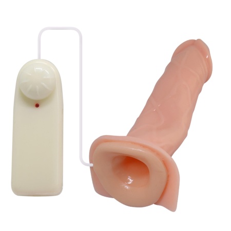Strap-on Jessica z wibracją i bumperem łechtaczkowym, 17 cm - 6