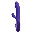 Wibrator podwójny Snappy Youth z 30 funkcjami wibracji i elastycznym ramieniem, długość 19 cm - 2