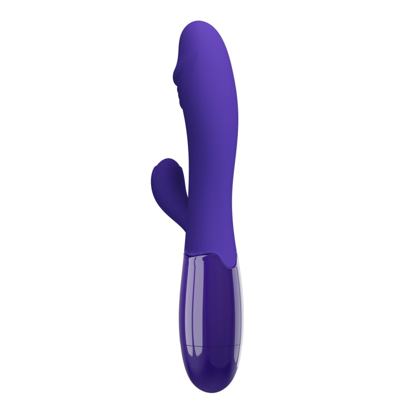 Wibrator podwójny Snappy Youth z 30 funkcjami wibracji i elastycznym ramieniem, długość 19 cm - 3
