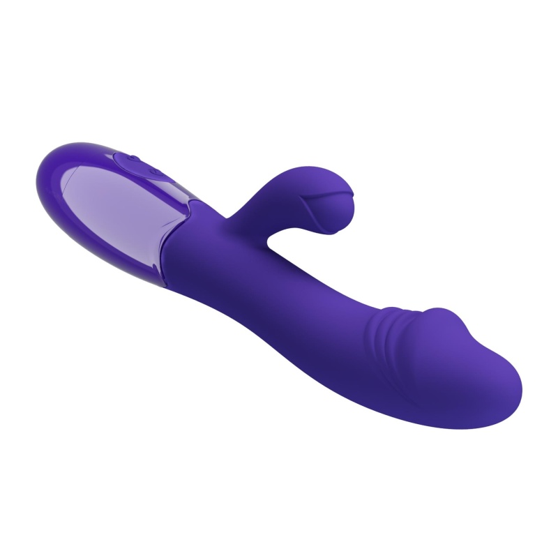 Wibrator podwójny Snappy Youth z 30 funkcjami wibracji i elastycznym ramieniem, długość 19 cm - 4