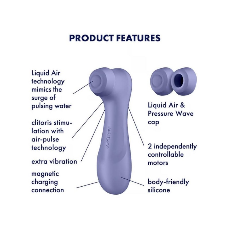 Satisfyer Pro 2 Generation 3 z technologią Liquid Air - stymulator łechtaczki Air Pulse, 16,5 cm - 5