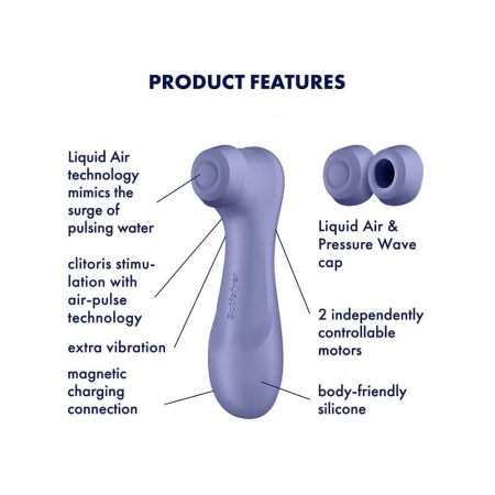 Satisfyer Pro 2 Generation 3 z technologią Liquid Air - stymulator łechtaczki Air Pulse, 16,5 cm - 5