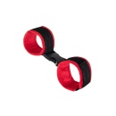 Anonymo handcuffs, velour, red, 29 cm - 4