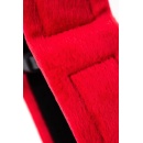 Anonymo handcuffs, velour, red, 29 cm - 6