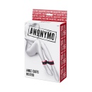 Anonymo handcuffs, velour, red, 29 cm - 7