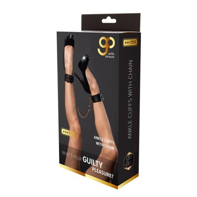 GP PREMIUM ANKLE CUFFS WITH CHAIN BLACK - 1