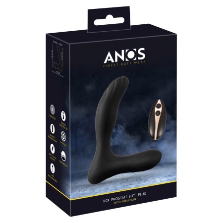 Masażer prostaty ANOS RC Prostate Plug z wibracją, pilotem i 2 silnikami, 13,5 cm - 1