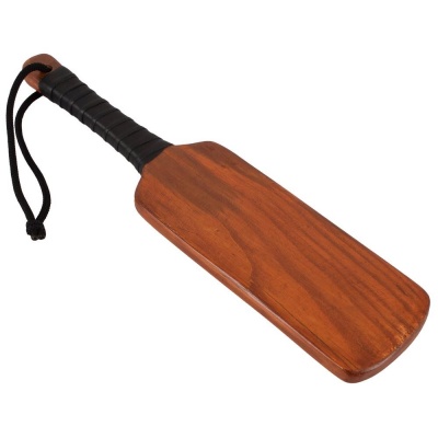 Leather spanking paddle - 1
