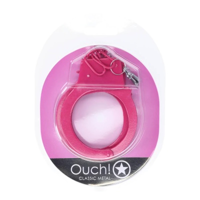 Classic Metal Handcuffs - Pink - 1 2
