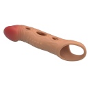 Nakładka na penisa BRAD z wibracją i przedłużeniem o 4,9 cm - 5