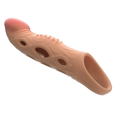 Nakładka na penisa BRAD z wibracją i przedłużeniem o 4,9 cm - 6
