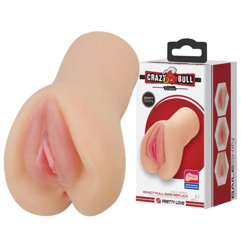 Masturbator Scarlet z żebrowanym kanałem TPR (17 cm) - 1