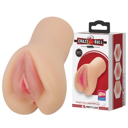 Masturbator Scarlet z żebrowanym kanałem TPR (17 cm) - 1
