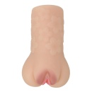 Masturbator Scarlet z żebrowanym kanałem TPR (17 cm) - 3