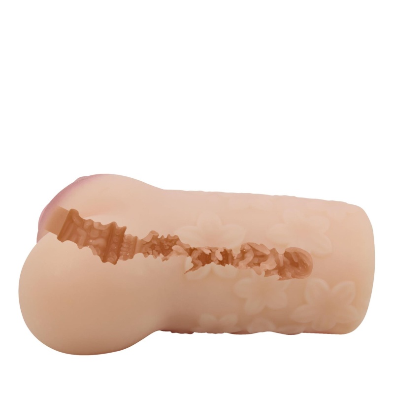 Masturbator Scarlet z żebrowanym kanałem TPR (17 cm) - 7
