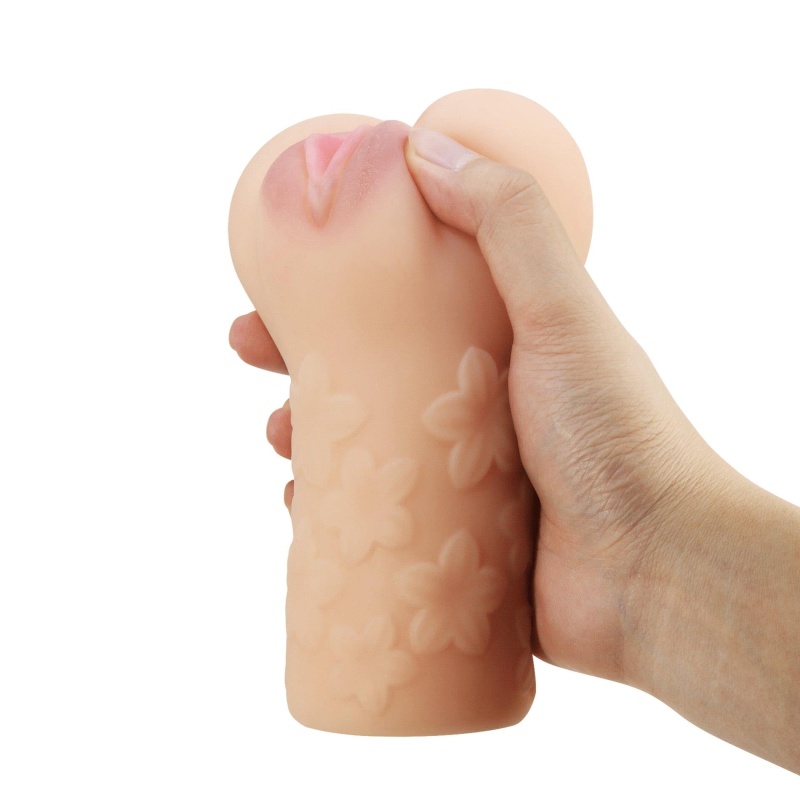 Masturbator Scarlet z żebrowanym kanałem TPR (17 cm) - 10