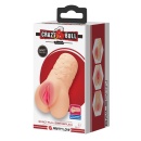 Masturbator Scarlet z żebrowanym kanałem TPR (17 cm) - 12