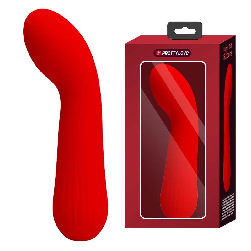 Wibrator do punktu G Faun Red z 12 trybami wibracji i długością 18,5 cm - 1