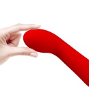 Wibrator do punktu G Faun Red z 12 trybami wibracji i długością 18,5 cm - 3