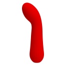Wibrator do punktu G Faun Red z 12 trybami wibracji i długością 18,5 cm - 6
