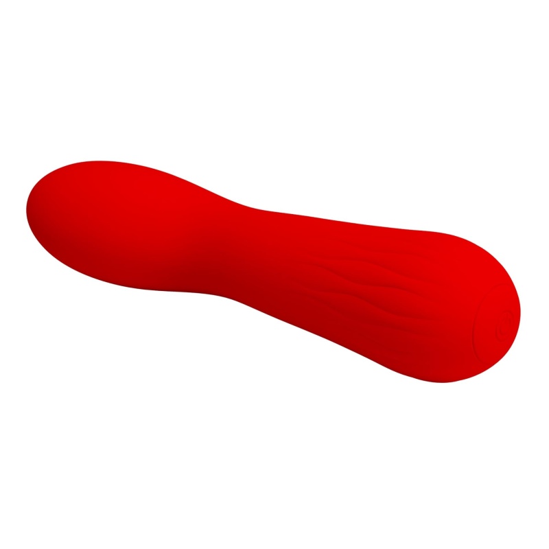 Wibrator do punktu G Faun Red z 12 trybami wibracji i długością 18,5 cm - 9